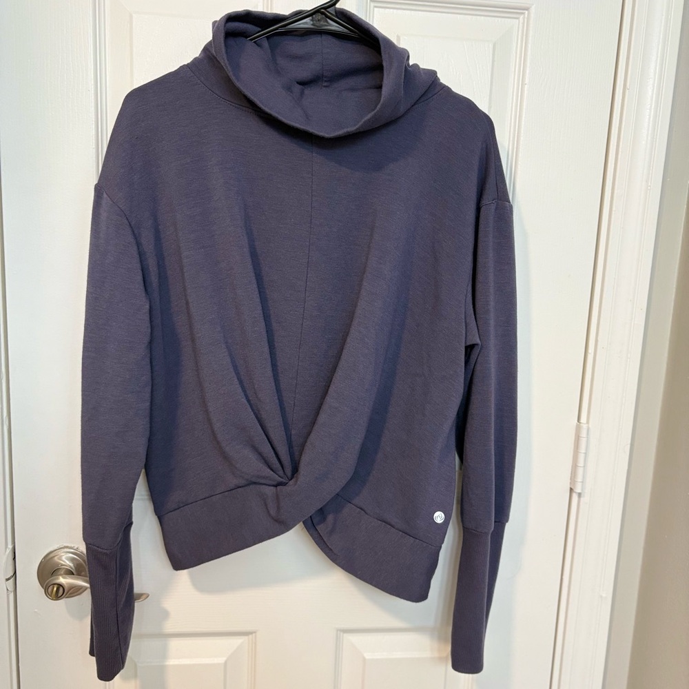 Apana Cowl Neck Sweater in Deep Purple